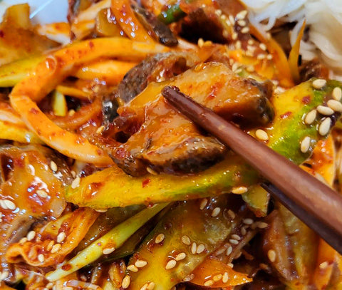 Spicy Sea Snail(Sora) or Octopus Salad